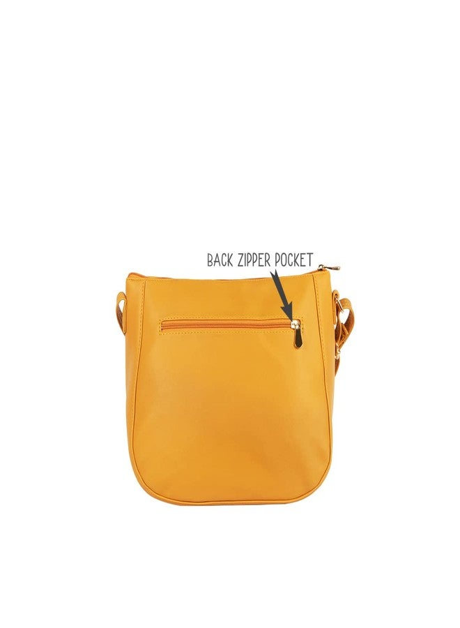 Baggit Women's Sling Bag - Medium (Yellow) - Image 4
